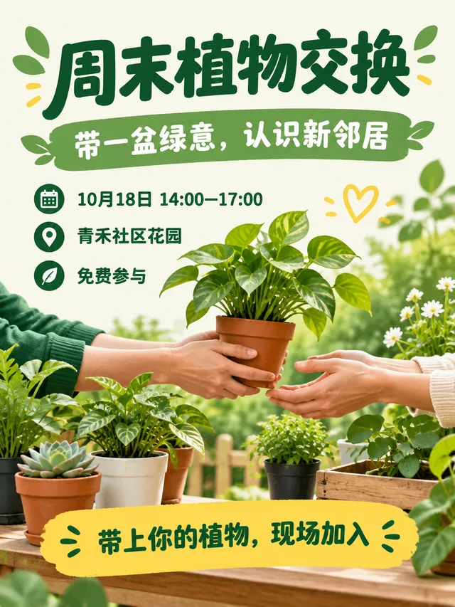Flyer gestalten - Generiertes Bild